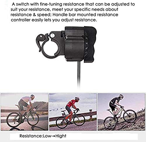 DSHUJC Entrenador Turbo Magnético, Entrenador de Bicicleta Interior Variable/Plegable Niveles Variables Entrenador Turbo de Resistencia Magnética, para Bicicletas o Rueda, 20~22 pulga