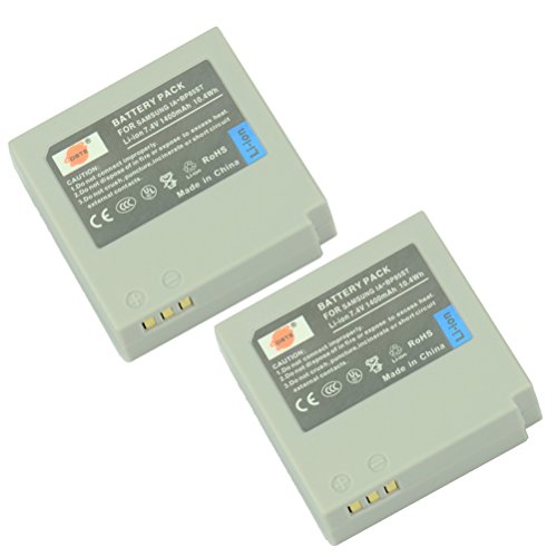 DSTE® 2x IA-BP85ST Li-ion Batería para Samsung BP85ST, IA-BP85NF, VP-HMX08, VP-HMX10, VP-HMX10C, VP-HMX20C, VP-MX10, VP-MX20, VP-MX25, HMX-H100, HMX-H104, HMX-H105, HMX-H106, SC-HMX10, SC-HMX20C, SC-MX10, SC-MX20, SMX-F30, SMX-F33, SMX-F34