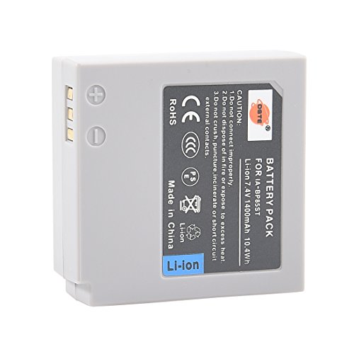 DSTE IA-BP85ST - Batería y cargador para cámaras Samsung VP-MX20, VP-MX25, HMX-H100, HMX-H104, HMX-H105, HMX-H106 y SC-HMX10 (2 unidades)
