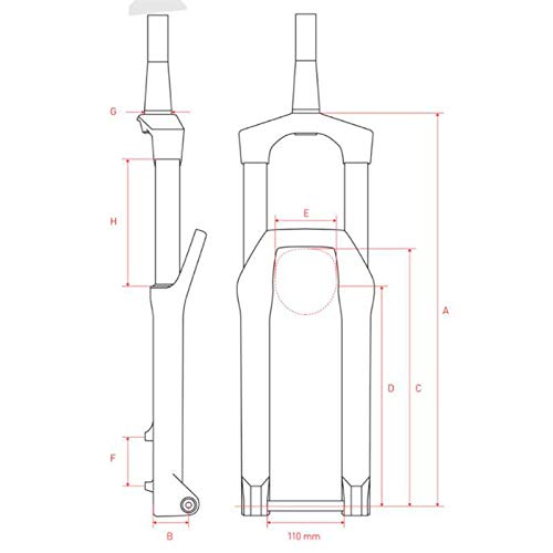 DT Swiss FDT0048 Horquillas y suspensión, Unisex, 29 Inch x 100 mm