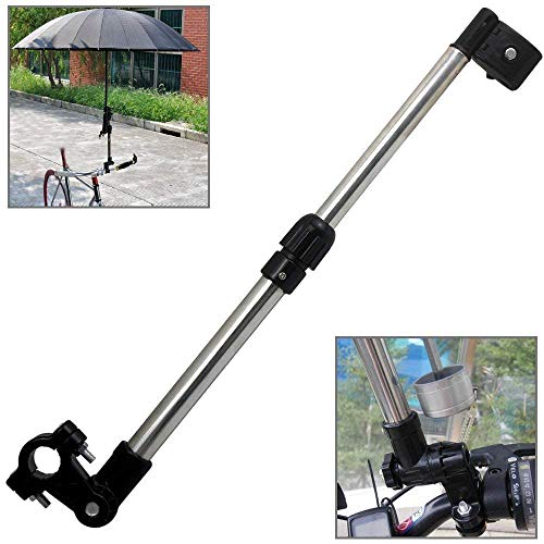 Ducomi Kinge - Soporte universal para paraguas para cochecito de bebé, conector para paraguas ajustable y extensible, para cochecito y bicicleta – Accesorio parasol para lluvia