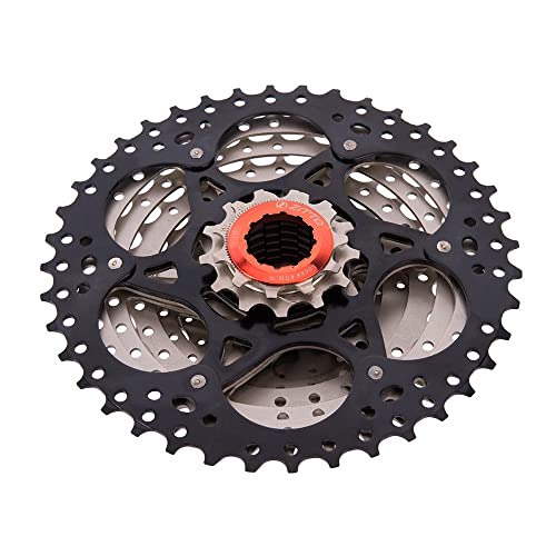 DUNRU Cassette Freewheel 9 Velocidad 11-40 T MTB Cassette de Bicicleta 9S Relación de Ancho for Piezas de Bicicleta de montaña HUB PiñóN Cassette