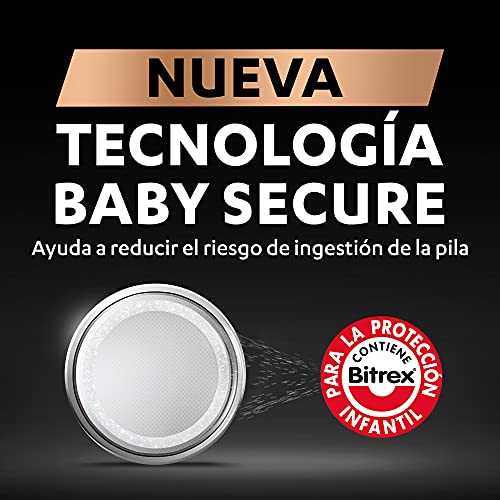 Duracell Pilas de botón de litio 2016 de 3 V, paquete de 2, con Tecnología Baby Secure, para uso en llaves con sensor magnético, básculas, elementos vestibles, dispositivos médicos DL2016/CR2016