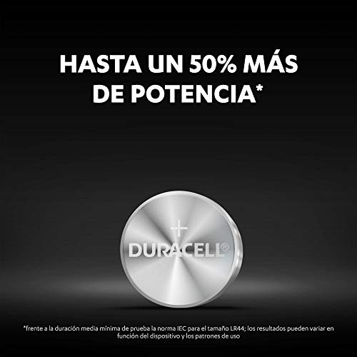 Duracell - Pilas especiales alcalinas de botón LR44 de 1,5 V, paquete de 8 unidades (76A/A76/V13GA) diseñadas para su uso en juguetes, calculadoras y dispositivos de medición