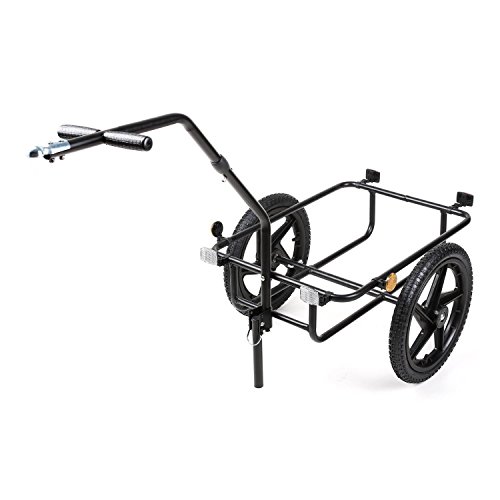 DURAMAXX Big-Mike - Remolque para Bicicleta, Carro, Caja de 70L, Carga máx 40 kg, Enganche esférico para Bicicletas de 26''- 28'', Estructura de Acero recubierta de Pintura en Polvo, Negro