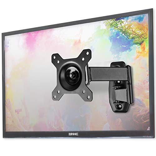 Duronic TVB1120 Soporte TV de pared giratorio para pantalla de entre 13" a 30" pulgadas hasta 18kg máx - Soporte SOLO compatible con VESA - Monitor LED, LCD, plasma