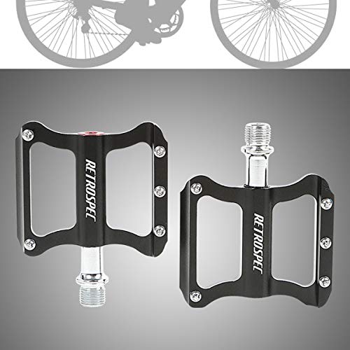 DXIA Pedales Bicicleta de Montaña, Pedales Bicicleta de Montaña CNC de Aleación de Aluminio Ultraligero, Antideslizante Pedales Ciclismo Durable, para MTB y Carreras Carretera BMX Bicicleta y Más