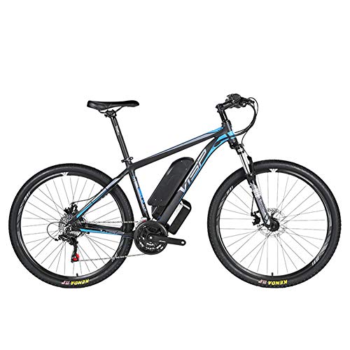 D&XQX Bicicleta eléctrica Montaña (26-29 Pulgadas), con Gran Capacidad extraíble de Iones de Litio (36V 250W), Bicicleta eléctrica 24 Speed ​​Gear y Modos de Trabajo de Tres,Azul,29 * 17in