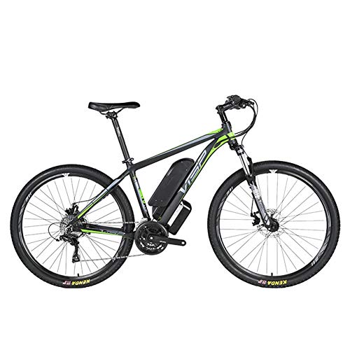 D&XQX Bicicleta eléctrica Montaña (26-29 Pulgadas), con Gran Capacidad extraíble de Iones de Litio (36V 250W), Bicicleta eléctrica 24 Speed ​​Gear y Modos de Trabajo de Tres,Verde,29 * 15.5in