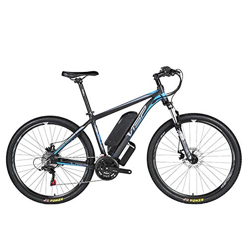 D&XQX Bicicleta eléctrica Montaña (26-29 Pulgadas), con Gran Capacidad extraíble de Iones de Litio (36V 250W), Bicicleta eléctrica 24 Speed ​​Gear y Modos de Trabajo de Tres,Azul,29 * 15.5in