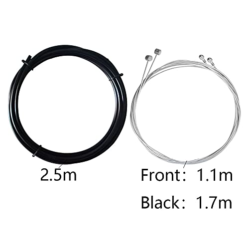 Dzsomt Cable de Freno 2 Set Cable Freno Bicicleta Funda Cable Freno Bicicleta Frenos Bicicleta Cable de Freno para Bicicleta Cable de Freno Trasero para Bicicleta para Bicicleta y de Carreras