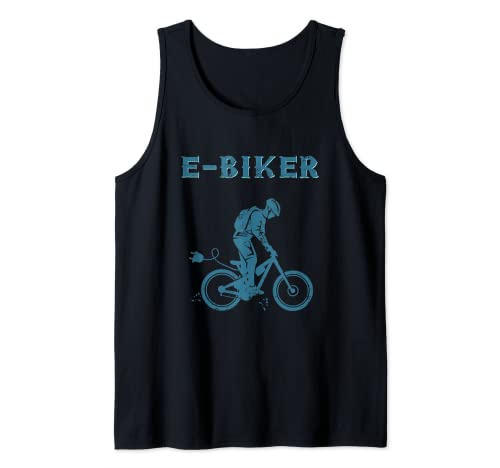 E-Biker Ebike Bicicleta eléctrica Ciclista Ciclismo Regalo Camiseta sin Mangas