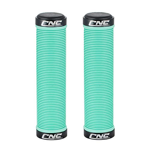 EASTERN POWER 1 Par Puños Bicicleta Montaña, Manillar Puños Bicicleta BMX, Antideslizante Caucho Puños MTB con Doble Bloqueo, Puños Bicicleta Carretera y Bici Plegable, Azul