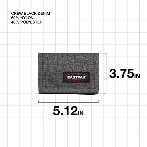 Eastpak Crew Single Monedero, 13 Cm, Gris (Black Denim)