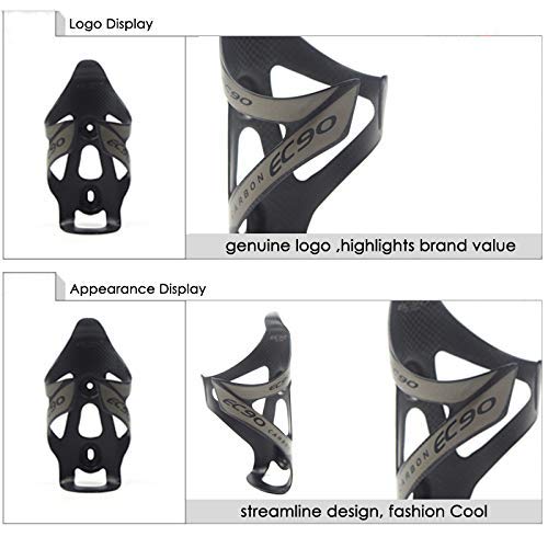 EC90 2 Pares Portabidón para Bicicleta, Soporte Ligero para Botellas para Bicicleta de Carretera, Bicicleta de montaña, Bicicleta (Gris)