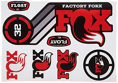 Ecoshirt Pegatinas Fox Float 32 2015 Heretage Dp1086 Stickers Aufkleber Decals Autocollants Adesivi, Rojo