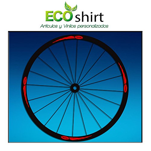 Ecoshirt Pegatinas Stickers Llanta Rim Mavic 26" 27,5" 29" Am43 MTB Downhill, Rojo