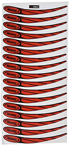 Ecoshirt Pegatinas Stickers Llanta Rim Mavic 26" 27,5" 29" Am43 MTB Downhill, Rojo