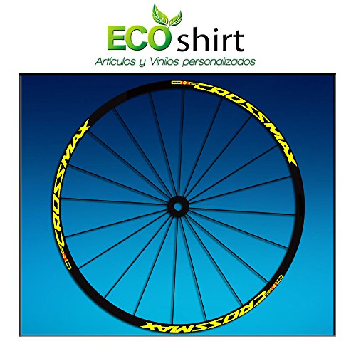 Ecoshirt Pegatinas Stickers Llanta Rim Mavic Crossmax SL Pro 26" 27,5" Am50 MTB Downhill, Amarillo 27.5"