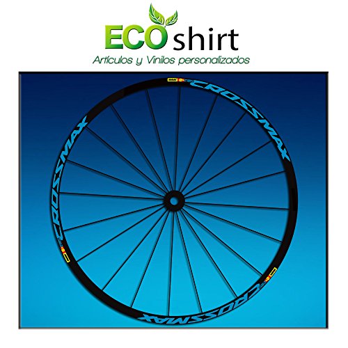 Ecoshirt Pegatinas Stickers Llanta Rim Mavic Crossmax SL Pro 26" 27,5" Am50 MTB Downhill, Azul 26"