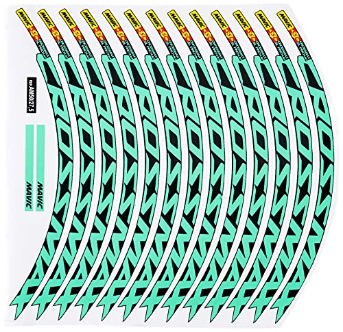 Ecoshirt Pegatinas Stickers Llanta Rim Mavic Crossmax SL Pro 26" 27,5" Am50 MTB Downhill, Menta 27.5"
