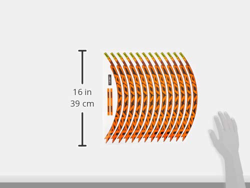 Ecoshirt Pegatinas Stickers Llanta Rim Mavic Crossmax SL Pro 26" 27,5" Am50 MTB Downhill, Naranja 26"