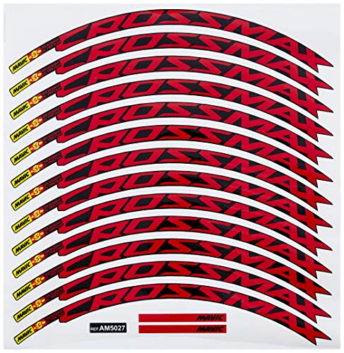 Ecoshirt Pegatinas Stickers Llanta Rim Mavic Crossmax SL Pro 26" 27,5" Am50 MTB Downhill, Rojo 26"