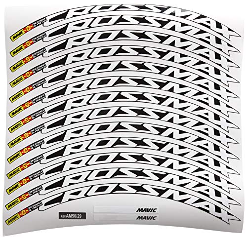 Ecoshirt Pegatinas Stickers Llanta Rim Mavic Crossmax SL Pro 29" Am50 MTB Downhill, Blanco 29"