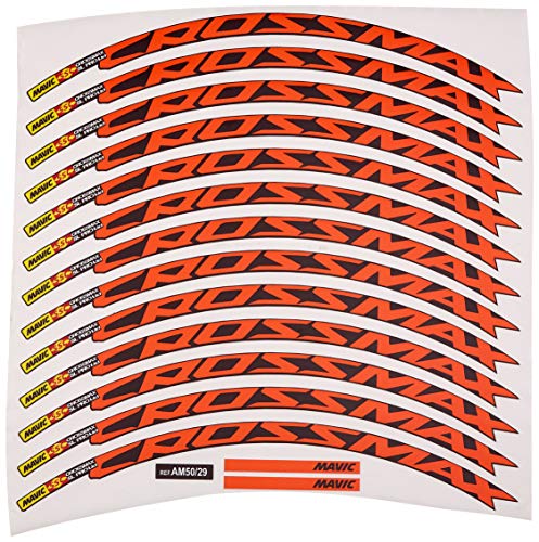 Ecoshirt Pegatinas Stickers Llanta Rim Mavic Crossmax SL Pro 29" Am50 MTB Downhill, Naranja 29"