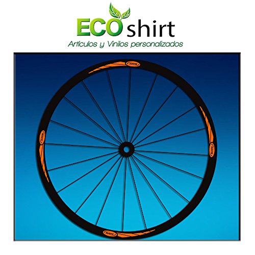 Ecoshirt, RG-VO8P-QMME, Pegatinas Stickers Llanta Rim Mavic 26" 27,5" 29" AM43 MTB Downhill, Naranja