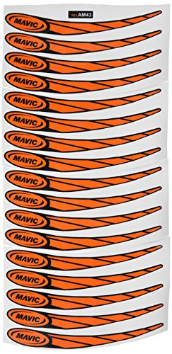 Ecoshirt, RG-VO8P-QMME, Pegatinas Stickers Llanta Rim Mavic 26" 27,5" 29" AM43 MTB Downhill, Naranja