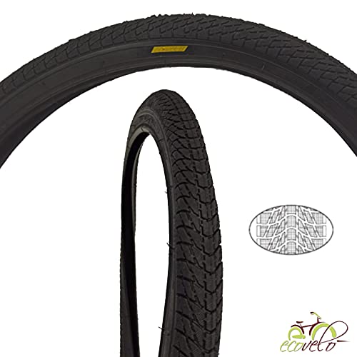 Ecovelò Copertoni 16 X 1.75 (47-305) per Bici Bambino | Pneumatici Stradali 2 neumáticos 16 x 1,75 Bicicleta de niño, Unisex Adulto, Negro, Talla única