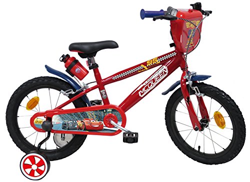 EDEN-BIKES Velo 16" Garcon Licence Cars-2 Freins Bicicleta Infantil, Niñas, Multicolor, 16''