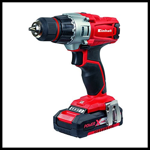 Einhell TE-TK 18 Li Kit (CD+AG) - Expert Kit de iniciación Power X Change con Taladro TE-CD 18/2 Li y Amoladora TE-AG 18 Li de 18V con 2 baterías de litio de 1,5 Ah y 3,0 Ah y cargador individual