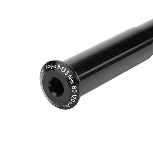 Eje de Horquilla de Bicicleta,100*15mm Eje de Rueda Delantera Eje Pasante Bicicleta de Freno de Disco Bujes Delanteros Eje de Tubo de Eje de Ciclismo reemplazo para ROCK SHOX Tenedor Accesorio negro