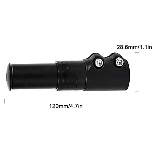 Elevador de Manillar de Bicicleta Adaptador de Extensor de Aleación de Aluminio para Bicicleta de Montaña, Bicicleta de Carretera, MTB, BMX 28.6mm Negro