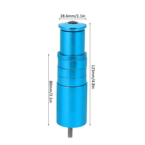 Elevador de v¨¢stago de Bicicleta Adaptador de Cabeza de v¨¢stago de Horquilla de Bicicleta Elevador de Manillar de Bicicleta para Bicicleta Bicicleta de Monta?a Bicicleta de Carretera(Azul)