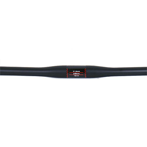 ELITA ONE MTB Manillar para Bicicleta,Diámetro 31.8*660/680/700/720mm Fibra de Carbono Completa ud Mate Negro Ciclismo Manillares (Ancho 720mm, plano Manillar)
