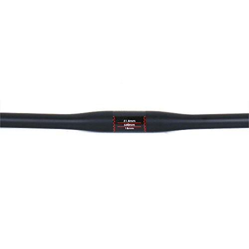 ELITA ONE MTB Manillar para Bicicleta,Diámetro 31.8*660/680/700/720mm Fibra de Carbono Completa ud Mate Negro Ciclismo Manillares (Ancho 720mm, plano Manillar)