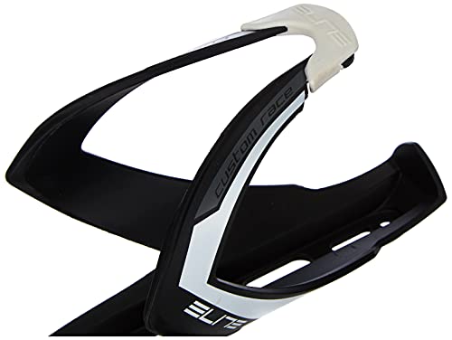 Elite Portabidón Custom Race Plus, Blanco, Unisex, Negro Mate/Gris