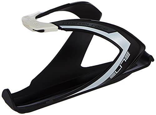 Elite Portabidón Custom Race Plus, Blanco, Unisex, Negro Mate/Gris