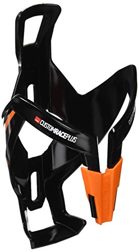 Elite Portabidón Custom Race Plus, Brillante, Hombres, Negro/Naranja