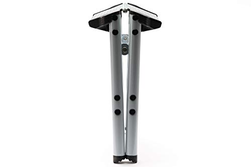 Elk & Bear - Taburete plegable pequeño de 2 escalones de aluminio, escalera ideal para cocina, baño, caravana, armario, garaje, jardín para adultos o niños