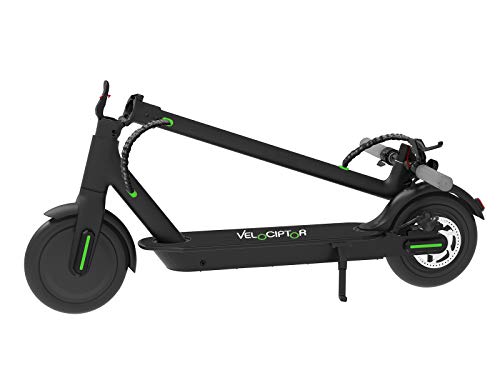 EMG Velociptor Patinete eléctrico ES 85 W – Scooter Plegable, Potente Motor de 350 W, Velocidad máxima 25 km/h, Aluminio, Ruedas de 8,5 Pulgadas, Freno de Disco, Negro, Talla única (Part_B07YVB2W36)