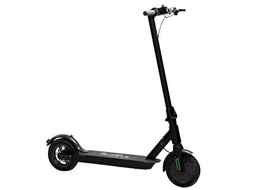 EMG Velociptor Patinete eléctrico ES 85 W – Scooter Plegable, Potente Motor de 350 W, Velocidad máxima 25 km/h, Aluminio, Ruedas de 8,5 Pulgadas, Freno de Disco, Negro, Talla única (Part_B07YVB2W36)