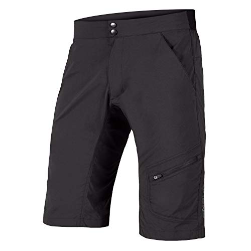 Endura Hummvee Lite - Pantalón corto para bicicleta de montaña, Negro, Large