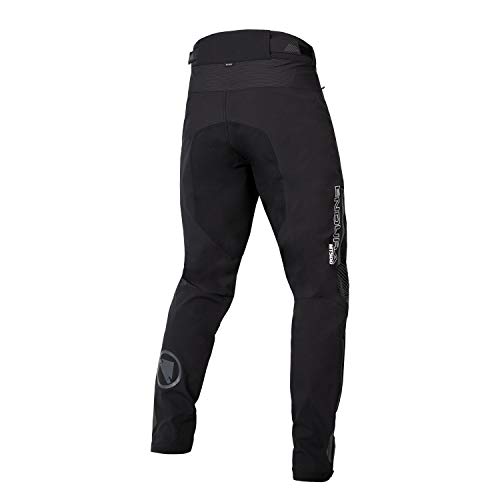 Endura Pantalones de ciclismo MT500 para hombre, color negro, talla grande