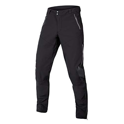 Endura Pantalones de ciclismo MT500 para hombre, color negro, talla grande
