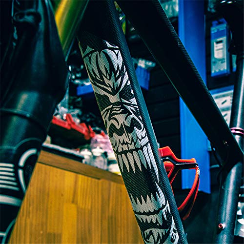 ENLEE Protector de marco de bicicleta XL Pegatinas de bicicleta para MTB Mountain Bike Road Bicicletas y Dirty Bikes (guerrero)