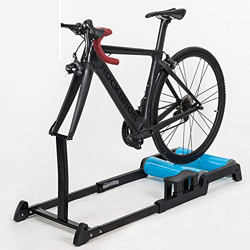 Entrenadores resistencia bicicleta plegables interior para todas estaciones, material aleación aluminio, rodillo silencioso, antideslizante, resistente arañazos, estable duradero, para bicicleta 700C